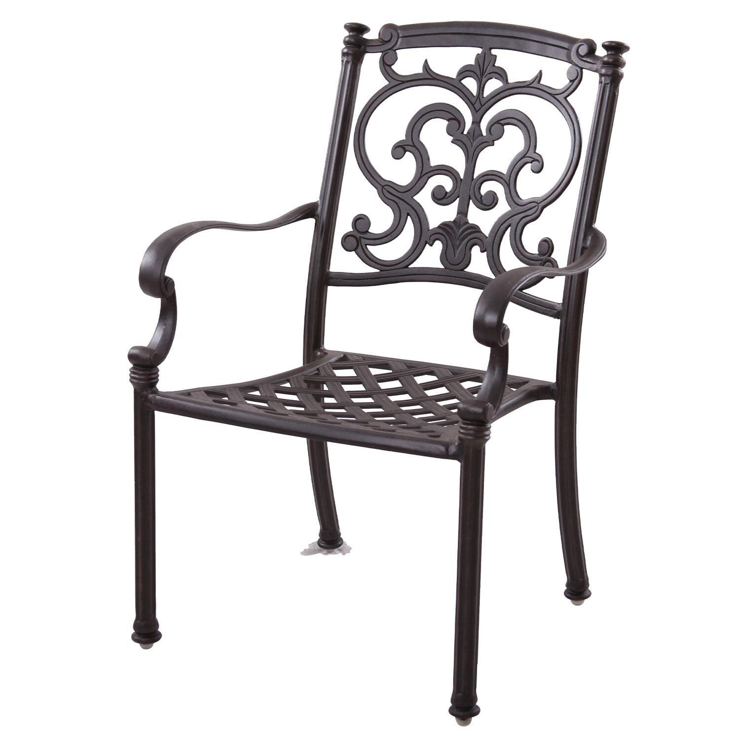 Darlee Santa Barbara Dining Arm Chair - Without Cushion - White Background thumbnail