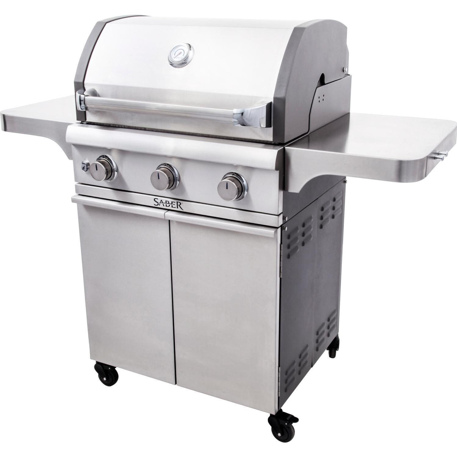 Saber Cast 500 L 3-Burner Propane Infrared Grill - Right Facing thumbnail