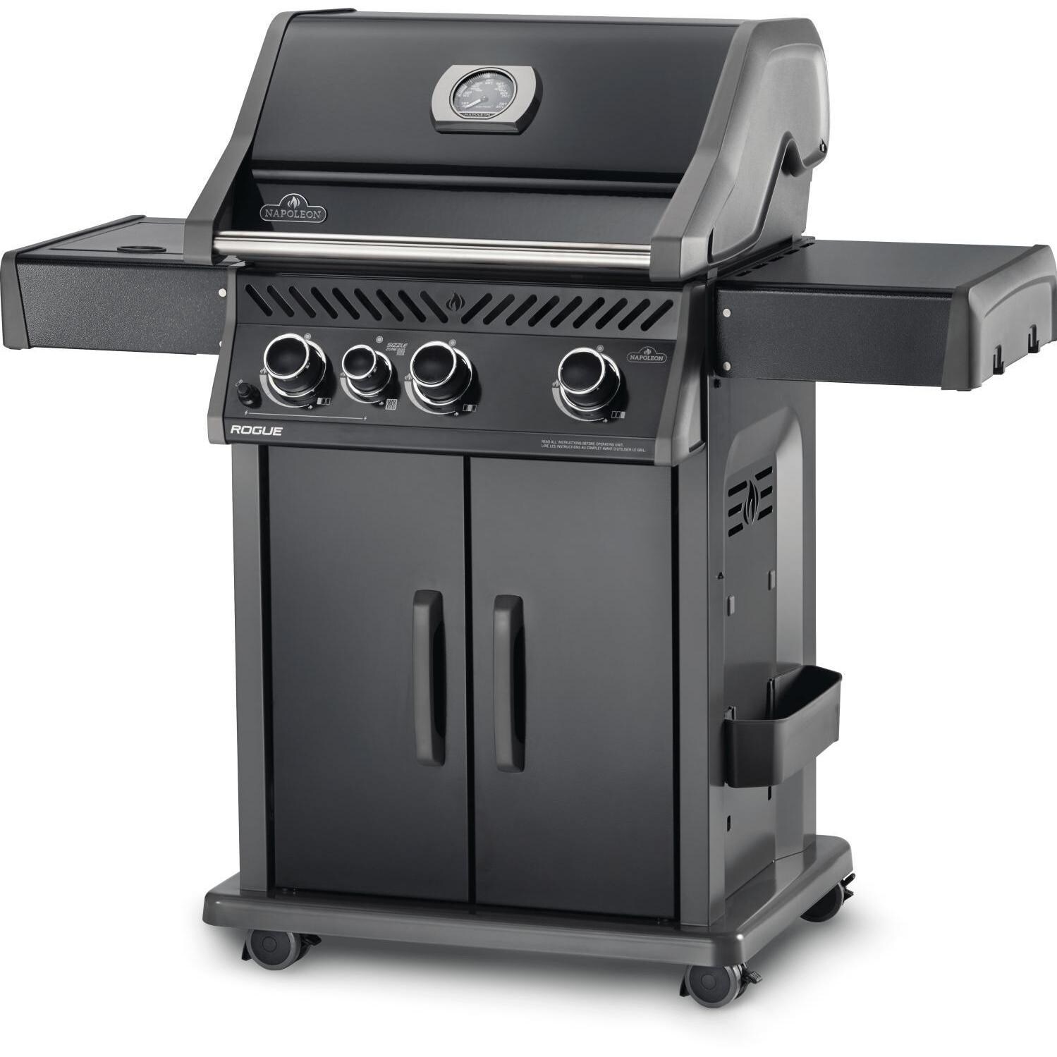 Napoleon Rogue 425 Propane Gas Grill with Infrared Side Burner (2019) - Angled View thumbnail