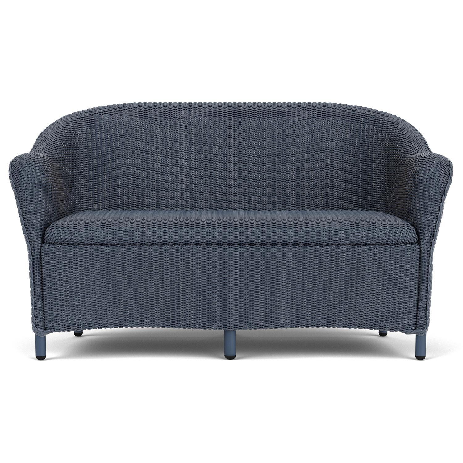 Lloyd Flanders Reflections 3-Piece Seating Set W/ Lounge Chairs in Denim Blue Finish - Loveseat Front thumbnail