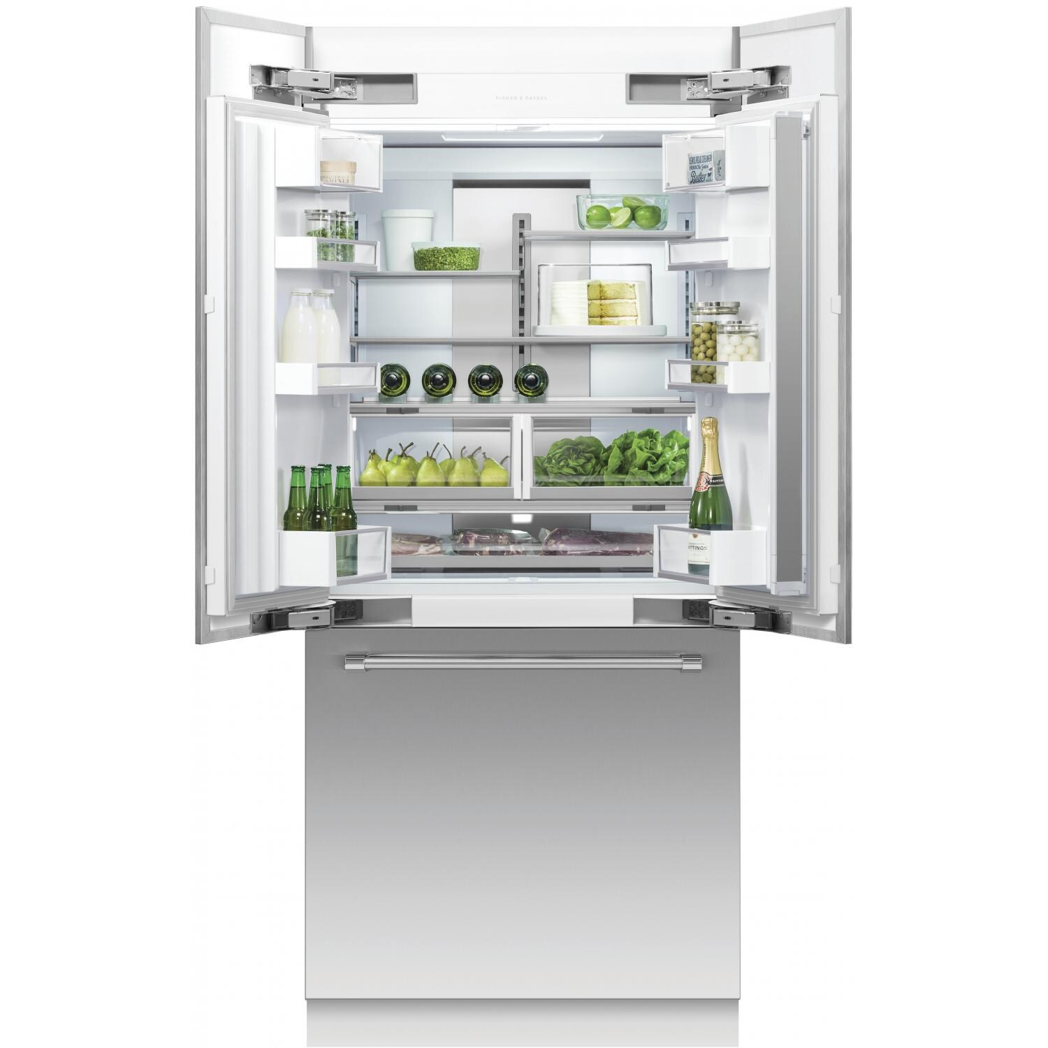 Fisher Paykel Professional 84-Inch Built-In French Door Refrigerator - Doors Open thumbnail
