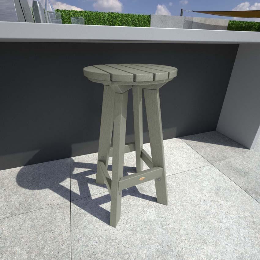 Tracewood Recycled Plastic Bar Stool in Eucalyptus by Lakeview Outdoor Designs