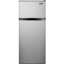 Summit 24-Inch 10.3 Cu. Ft. Freestanding Apartment Refrigerator - Stainless Steel / Black Cabinet - FF1159SS