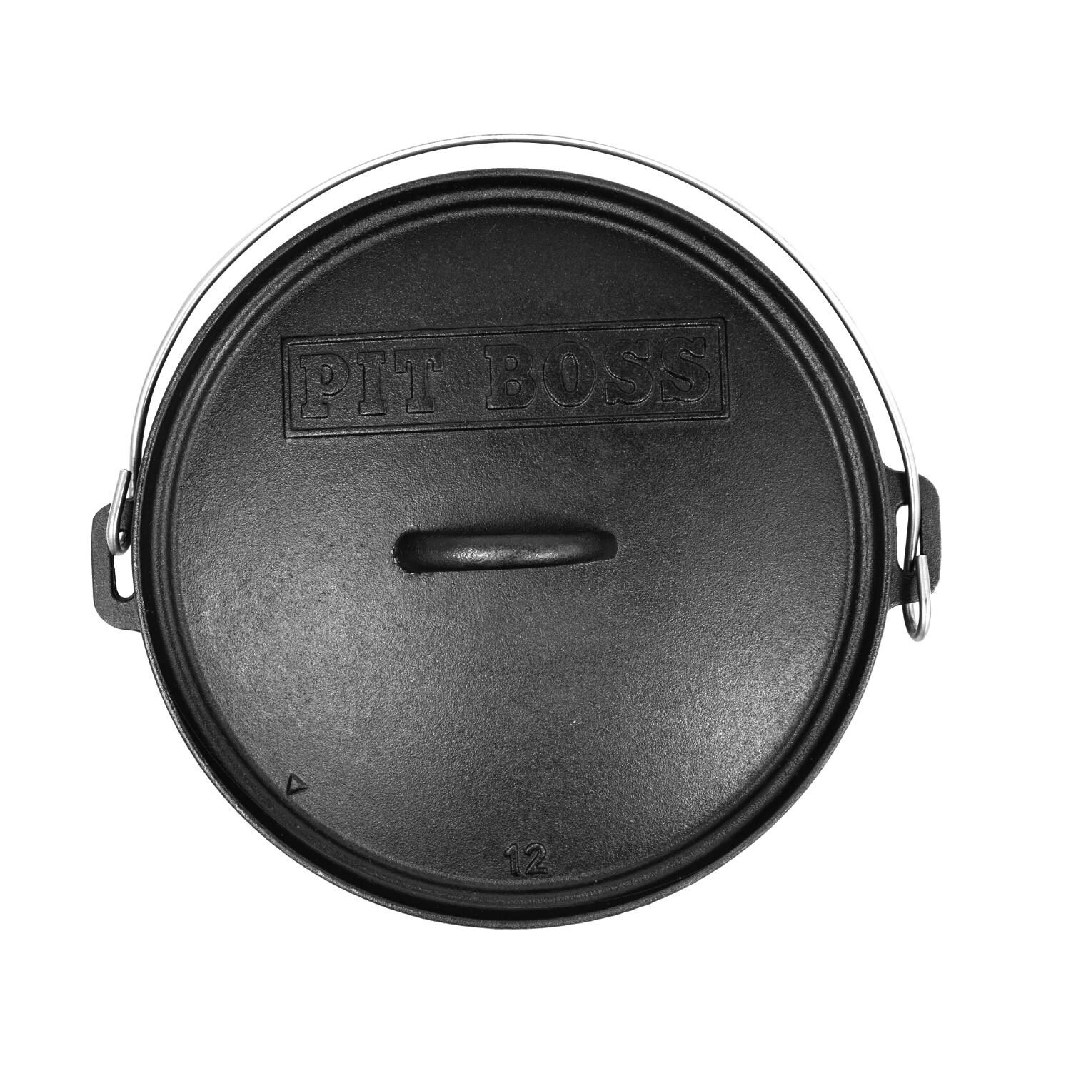 Pit Boss - 68011 - 14-Inch Pre-Seasoned Cast Iron Dutch Oven w/ Lid - Top thumbnail