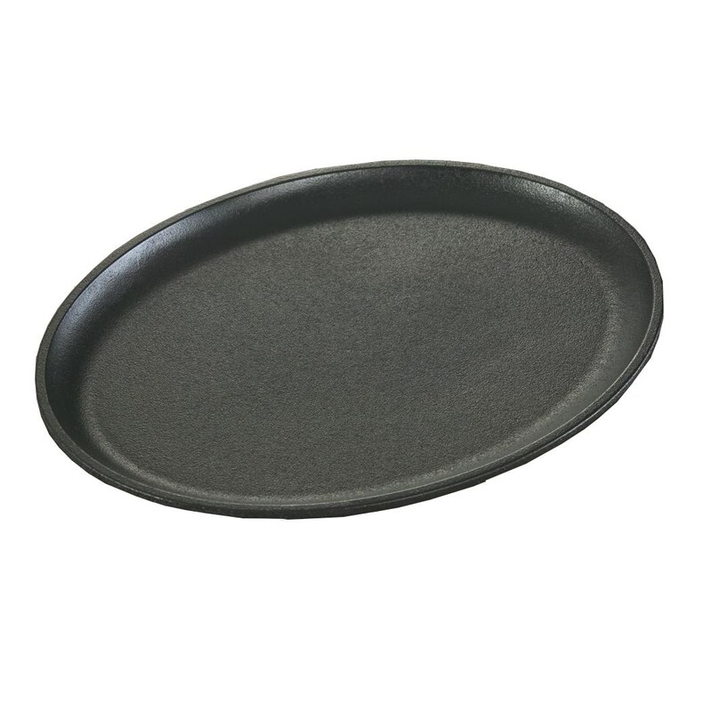Lodge Oval Cast Iron Serving Platter LJOSH3 BBQ Guys