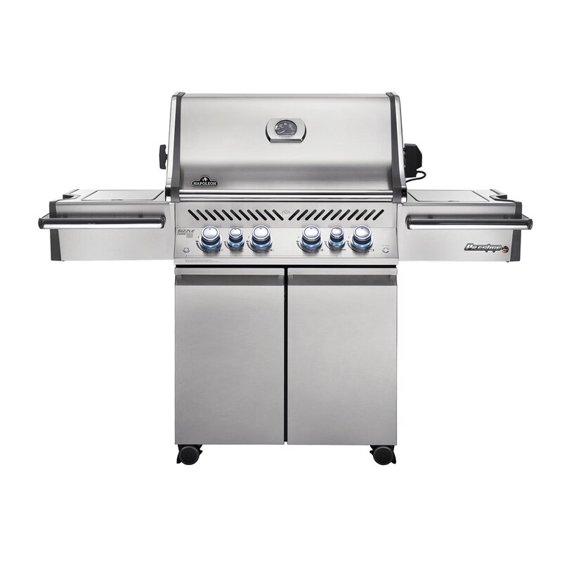 Napoleon Prestige Pro 500 Propane Gas Grill With Infrared Rear Burner & Infrared Side Burner