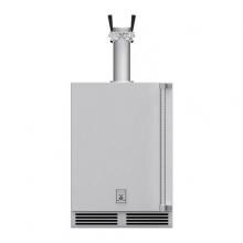 Hestan 24-Inch 5.2 Cu. Ft. Left Hinge Outdoor Rated Double Tap Beer Dispenser - GFDSL242 image