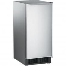 Scotsman 30 Lb. 15-Inch Gourmet Ice Machine W/ Drain Pump - Aluminum Panel / Stainless Cabinet - DCE33PA-1SSD image