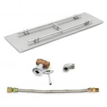 Lakeview Outdoor Designs 48-Inch Rectangular Flat Pan W/ Natural Gas H-Burner & Connection Kit image