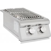 Blaze Built-In Natural Gas Stainless Steel Double Side Burner With Lid - BLZ-SB2R-NG