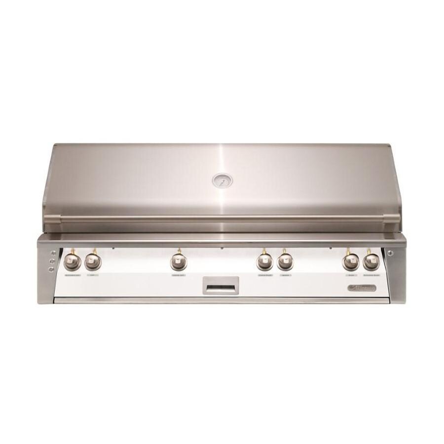 Alfresco ALXE 56-Inch Built-In Natural Gas All Grill With Sear Zone And Rotisserie in Signal White Matte - ALXE-56BFG-NG-SM9003