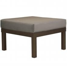 Ashbee Aluminum Patio Ottoman By Telescope Casual - Textured Kona/Mushroom