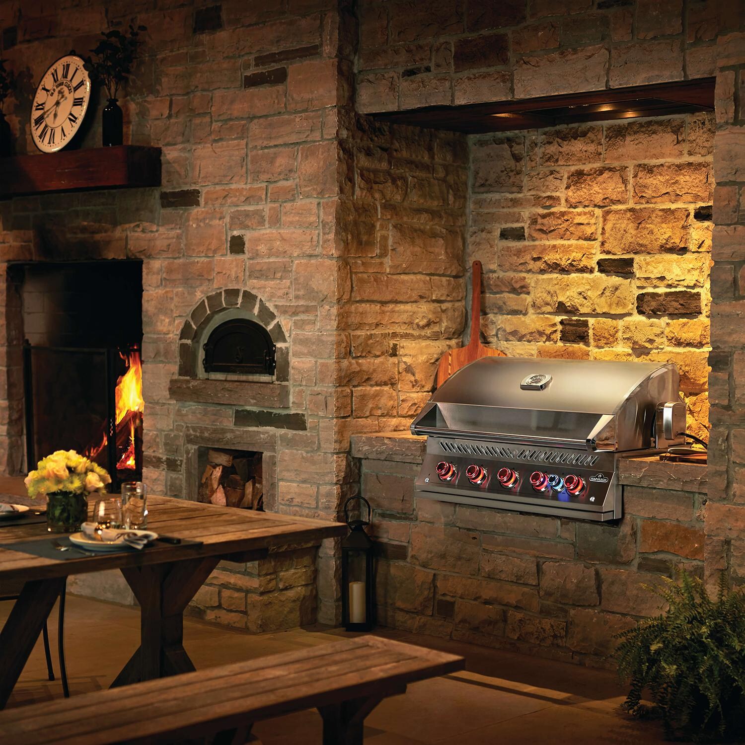 Napoleon BuiltIn 700 Series 38Inch Propane Gas Grill w/ Infrared Rear Burner & Rotisserie Kit