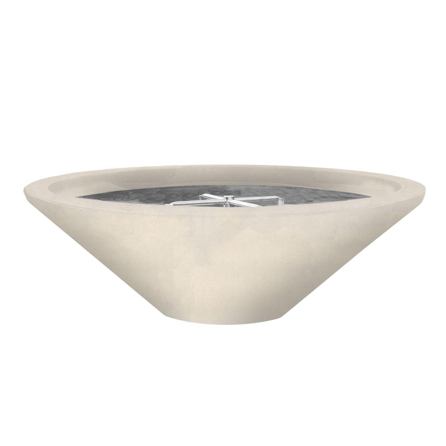 Embarcadero Pedestal 31-in Round GFRC Natural Gas Fire Pit in Coastal by Prism Hardscapes