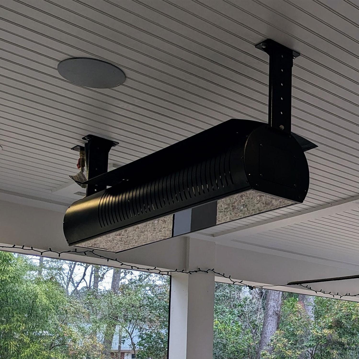 SunStar GLASS N7 SGL0 48-Inch 35,000 BTU Natural Gas Patio Heater - Lifestyle thumbnail