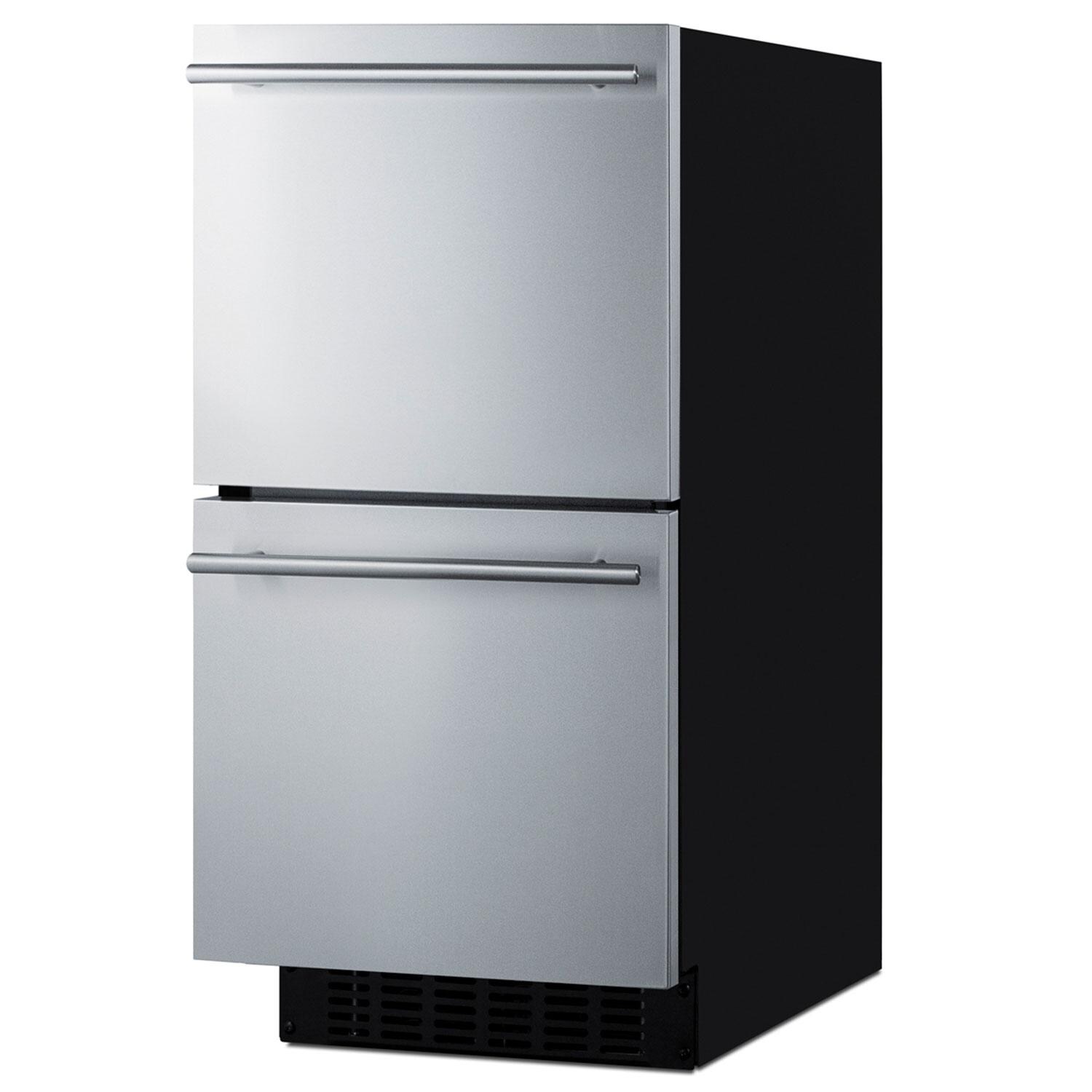 Summit LADR1545PNR 15-Inch ADA Compliant 2-Drawer Refrigerator - Panels Not Included - Plain thumbnail