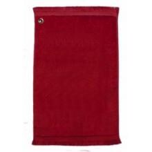 Terry Town Premium Fringed Velour Grommeted Golf Towel - Red image