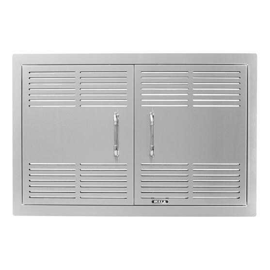 Bull 45580 30-Inch Dual-Lined Vented Stainless Steel Double Access Doors W/ Reveal - Front - White Background thumbnail