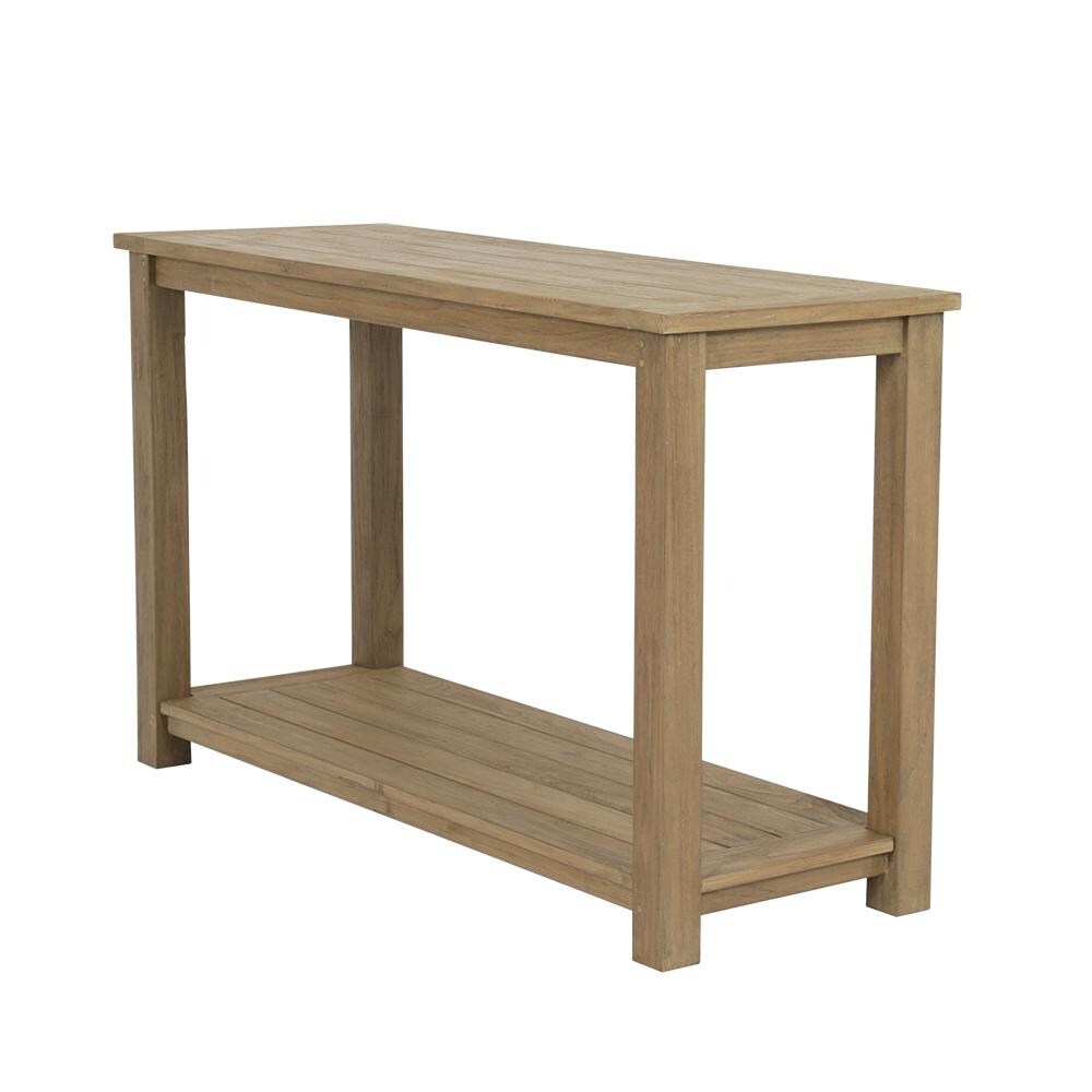 Sunset West - 5501-ST - Coastal Teak 50 X 18 Inch Rectangular Teak Patio Sofa Table thumbnail