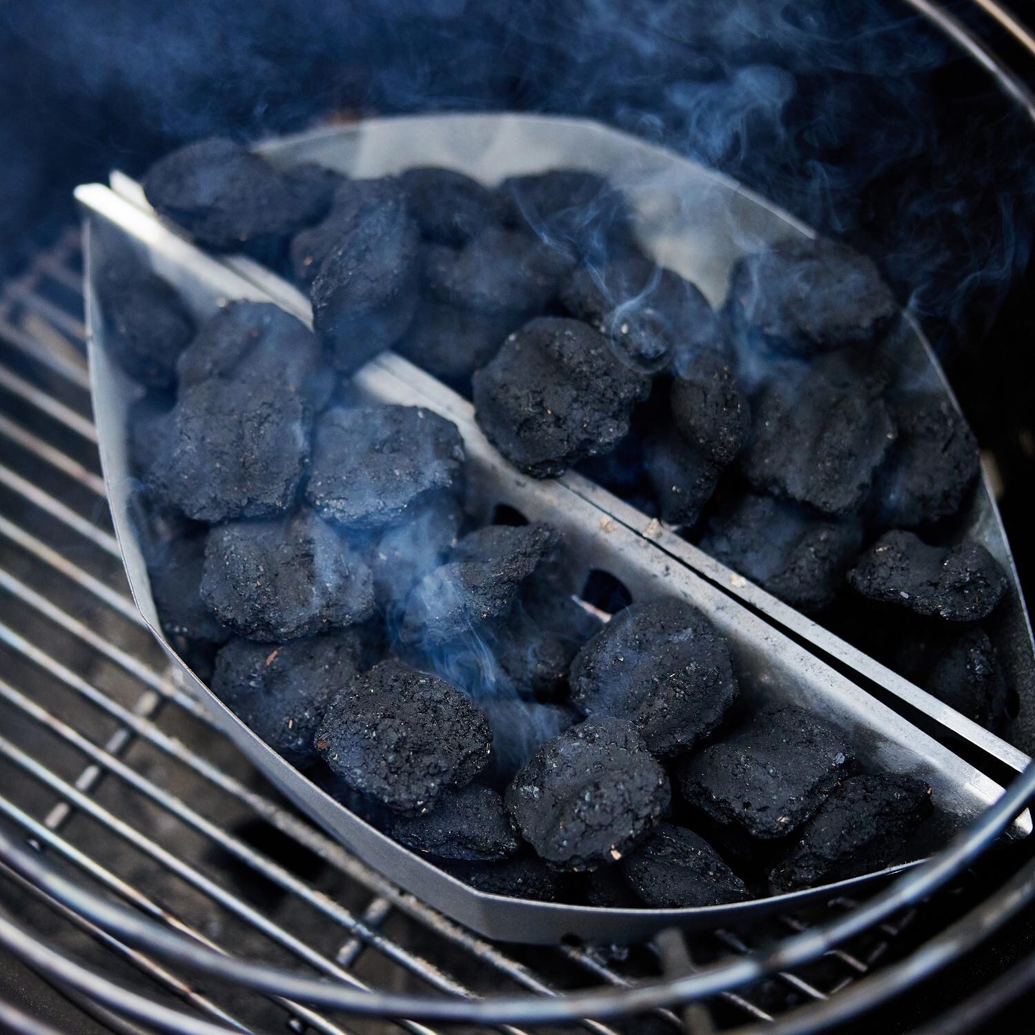 Weber - 18201001 - Summit 24-Inch Kamado E6 Charcoal Grill with Stand - Charcoal Basket thumbnail