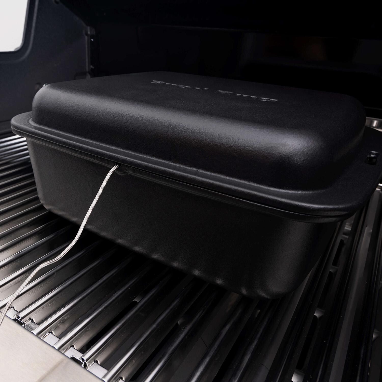 Broil King Cast Iron Dutch Oven - 69620 - Cooking w/ Lid On - Lifestyle thumbnail