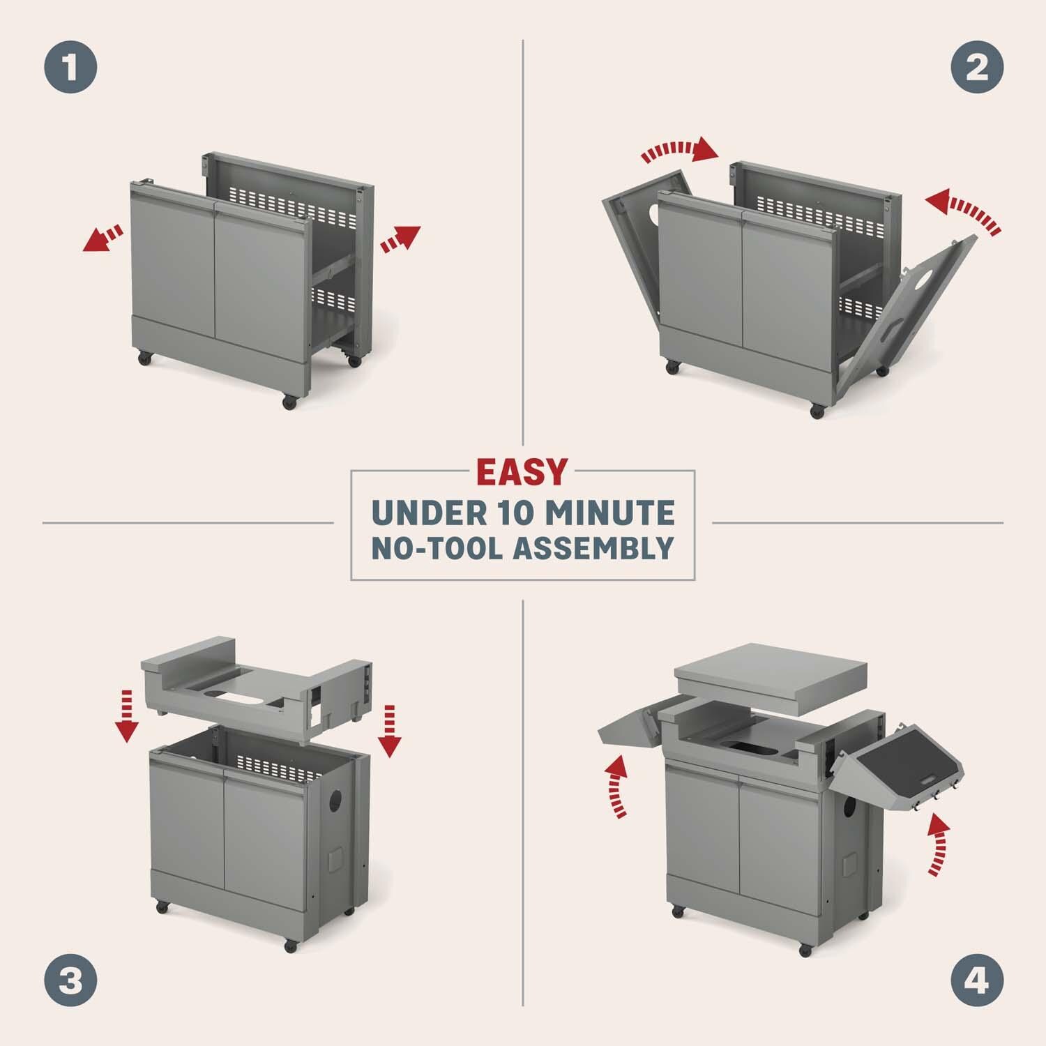 TYTUS TDT-GHS-XLCT Emberwood Prep Cart - Assembly - Detail thumbnail