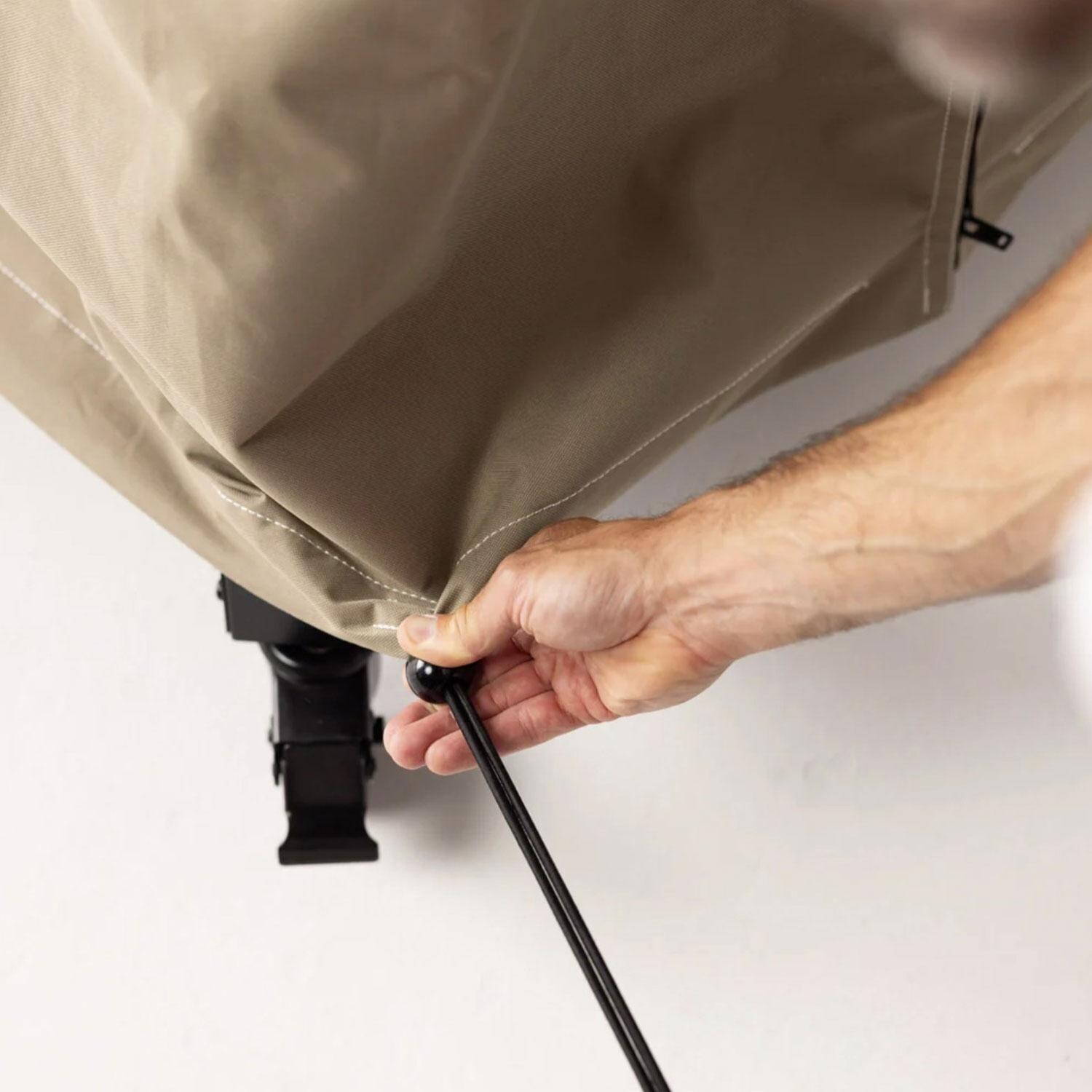 Gozney AM1979 Dome Gen 2 XL Pizza Oven Stand Cover - Natural - Adjustment - Detail thumbnail