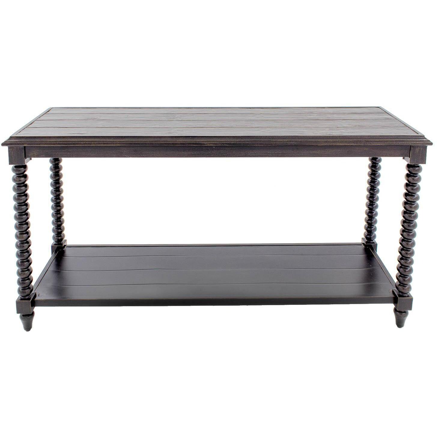 Du Monde 60 X 18 Inch Rectangular Cast Aluminum Outdoor Console Table - Front Angled View thumbnail