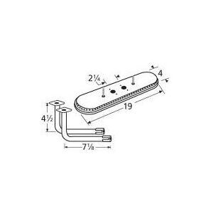 Stainless Steel Oval Twin, Centered, 2.25 Inch Offset Burner 15202-71112