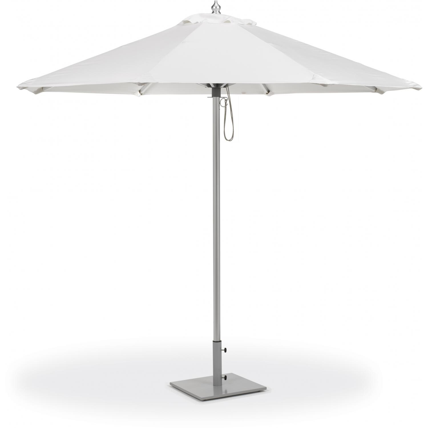 Oxford Garden 9 Ft. Octagonal Aluminum Patio Market Umbrella W/ Pulley - Sunbrella Canvas Canvas