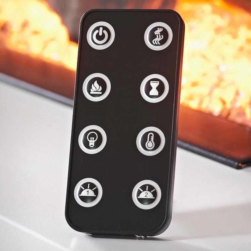 Evolution Fires EFV96BTW Vegas 96-Inch Wall Mount Electric Fireplace - Remote  thumbnail