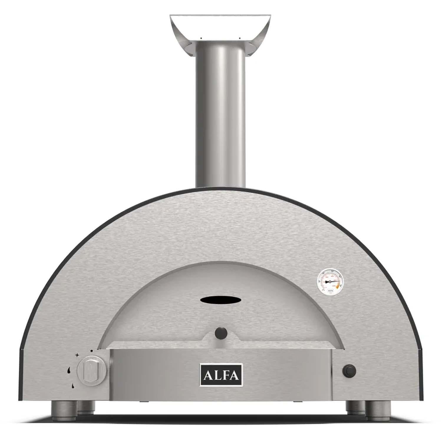 Alfa Classico 2 Pizze Natural Gas Pizza Oven - Ardesia Grey - FXCL-2P-MGRA-U
