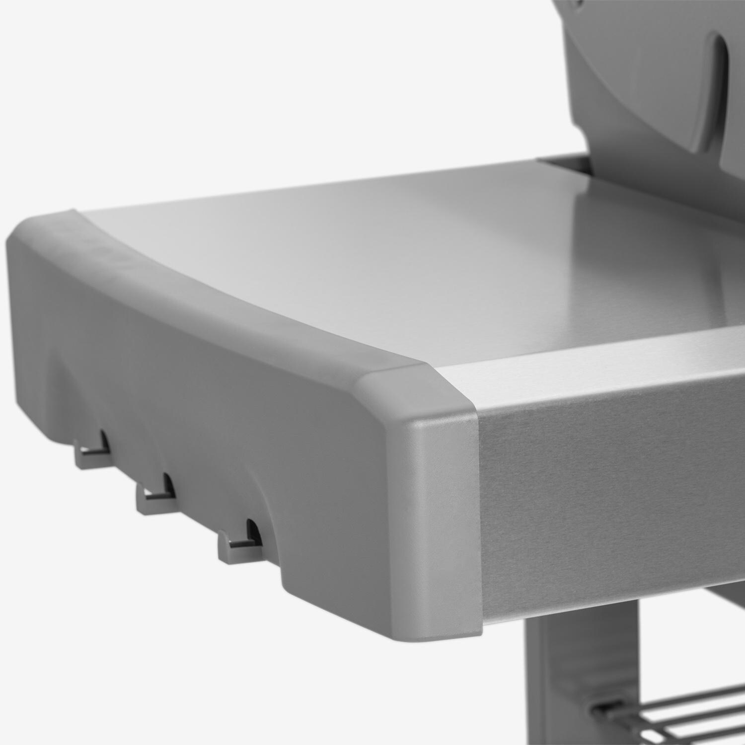 Weber Genesis II 61022001 E-330 Propane Gas Grill - Copper (2019) - Side Shelf With Tool Hooks thumbnail