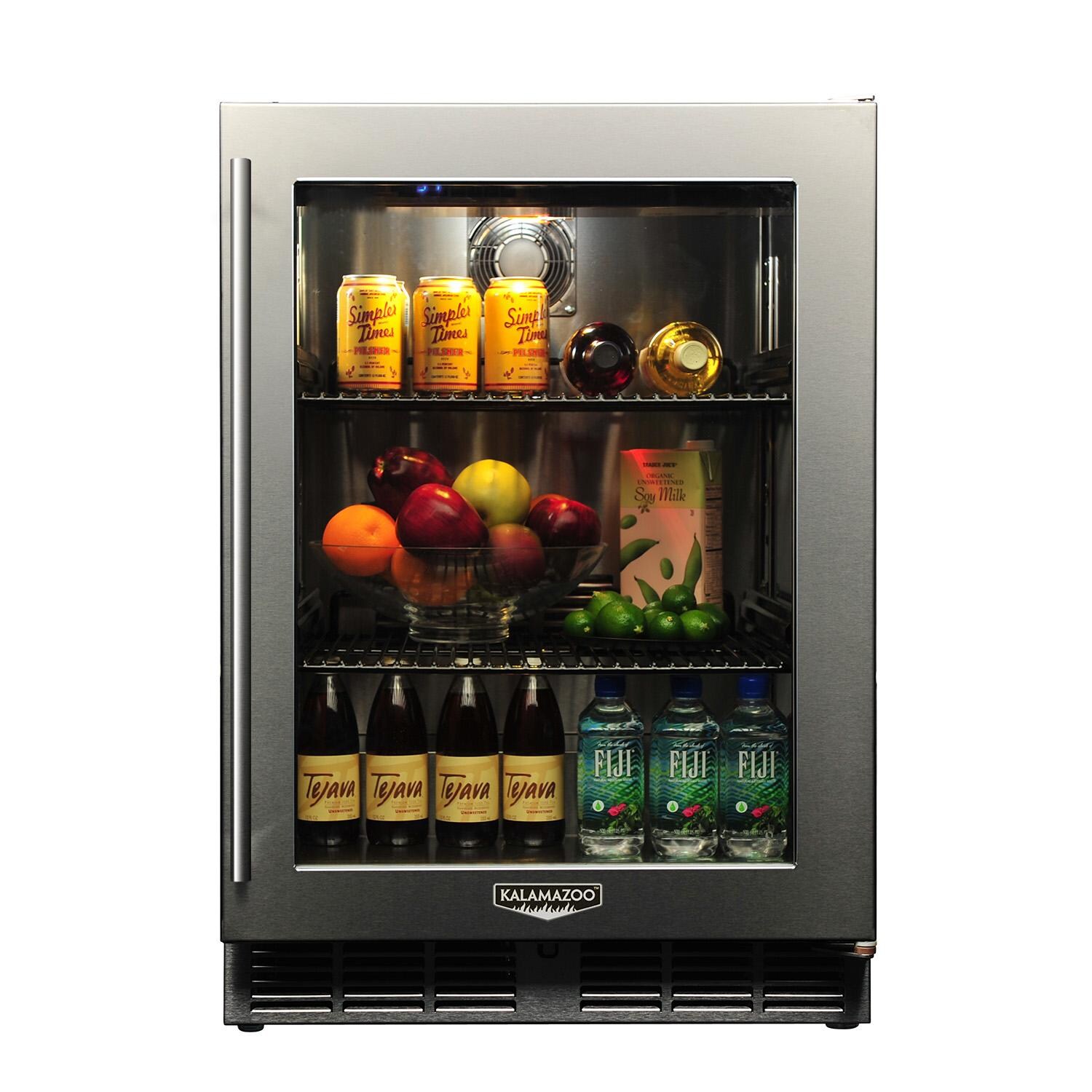Kalamazoo K-HP24RO-4-3RL-M6 Signature 24 Inch Outdoor Refrigerator - Glass Door - Right Hinge - Lock - Marine-Grade thumbnail