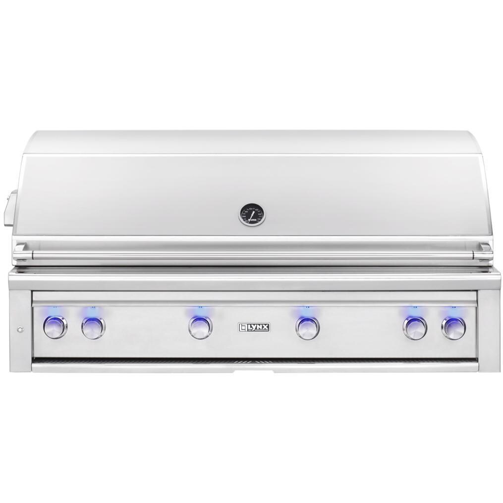 Lynx Professional 54-Inch Built-In Propane Gas Grill With One Infrared Trident Burner And Rotisserie - L54TR-LP thumbnail