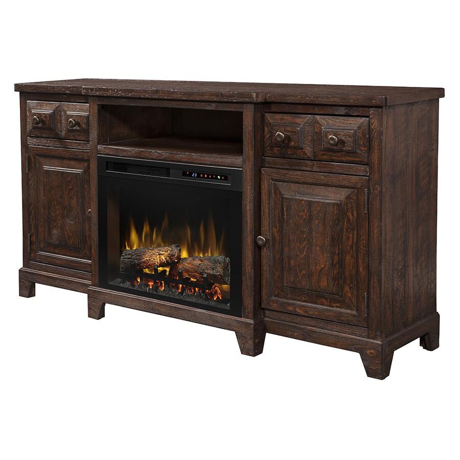 Dimplex Multi-Fire XHD Heinrich 66-Inch Electric Fireplace Media Console - Realogs - Wentworth Brown - GDS26L8-1863WR thumbnail