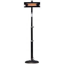 Fire Sense 1500W Electric Infrared Patio Heater - 110V With Telescoping Pole - Black - 2678