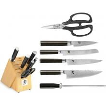 Shun Classic 7-Piece Essential Knife Block Set - Natural image