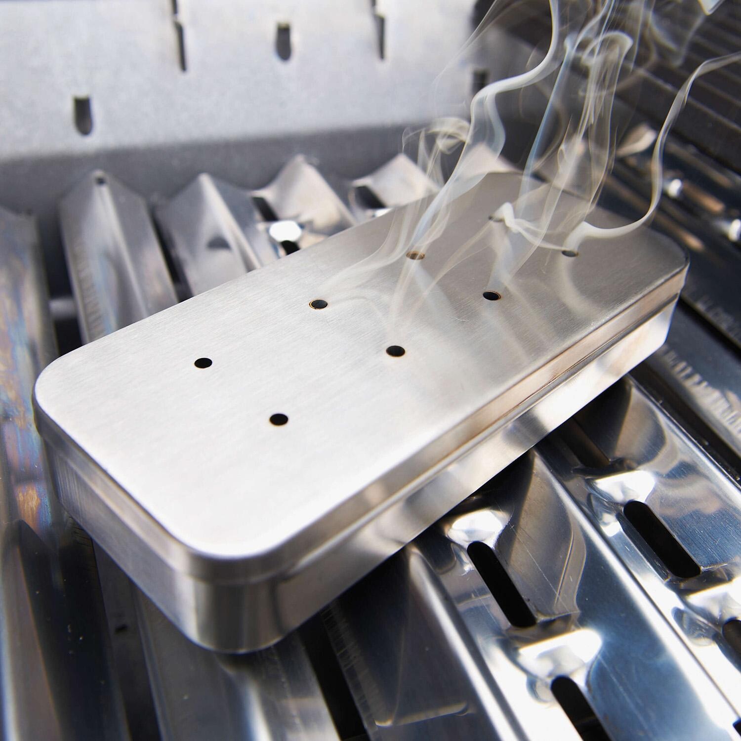 GrillPro Stainless Steel Smoker Box - 00185 - In Use - Lifestyle thumbnail