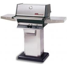 MHP TJK2 Natural Gas Grill With Stainless Grids On Stainless Patio Base image