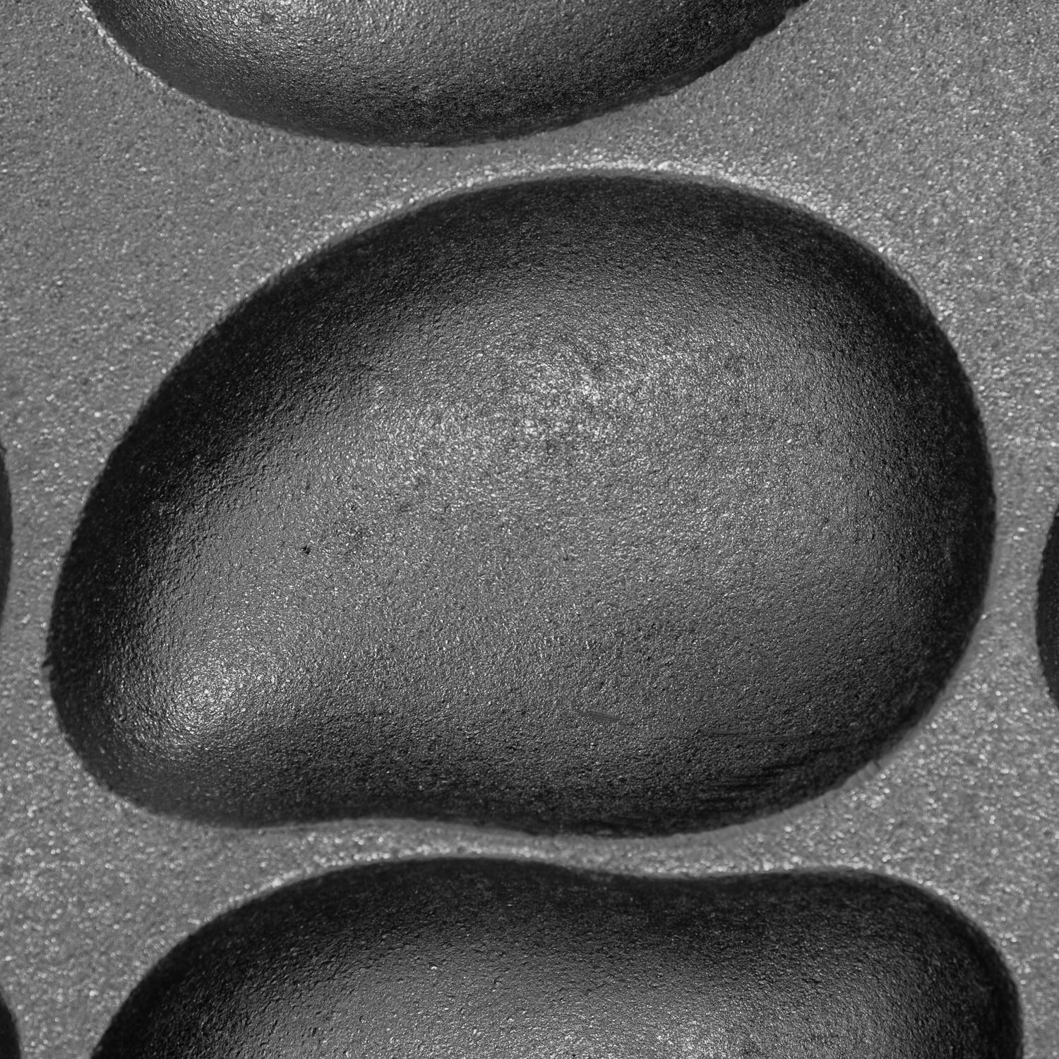 BBQGuys Signature BBQ-OY Cast Iron Oyster Pan - Oyster Holder In Detail thumbnail