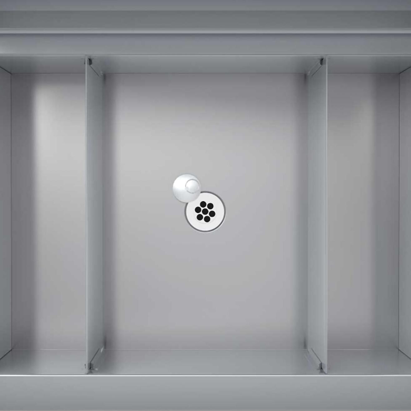 Sunstone 28-Inch Drop-In Ice Chest - Overhead View - Interior Detail thumbnail