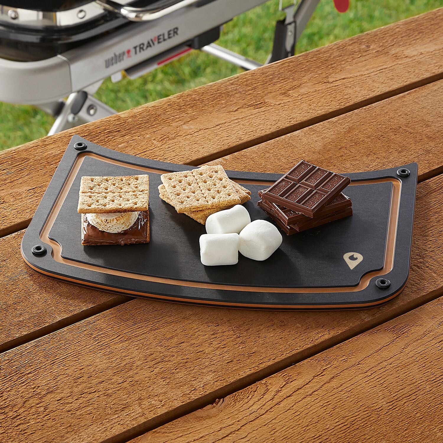 Weber 7031 Traveler Reversible Prep and Serve Board - Serving Smores thumbnail