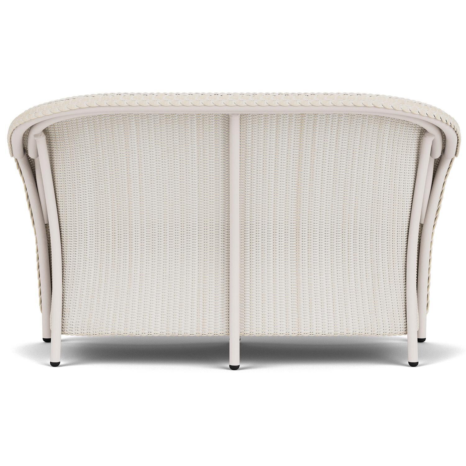 Lloyd Flanders Reflections 3-Piece Seating Set W/ Lounge Chairs in Antique White Finish - Loveseat Back thumbnail
