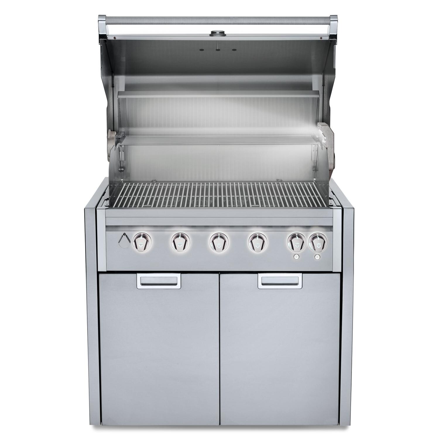 Crown Verity IGM36-SIBULK-LT Infinite Series 36-Inch Modular Propane Gas Grill W/ Lights - Bulk Tank - Open thumbnail