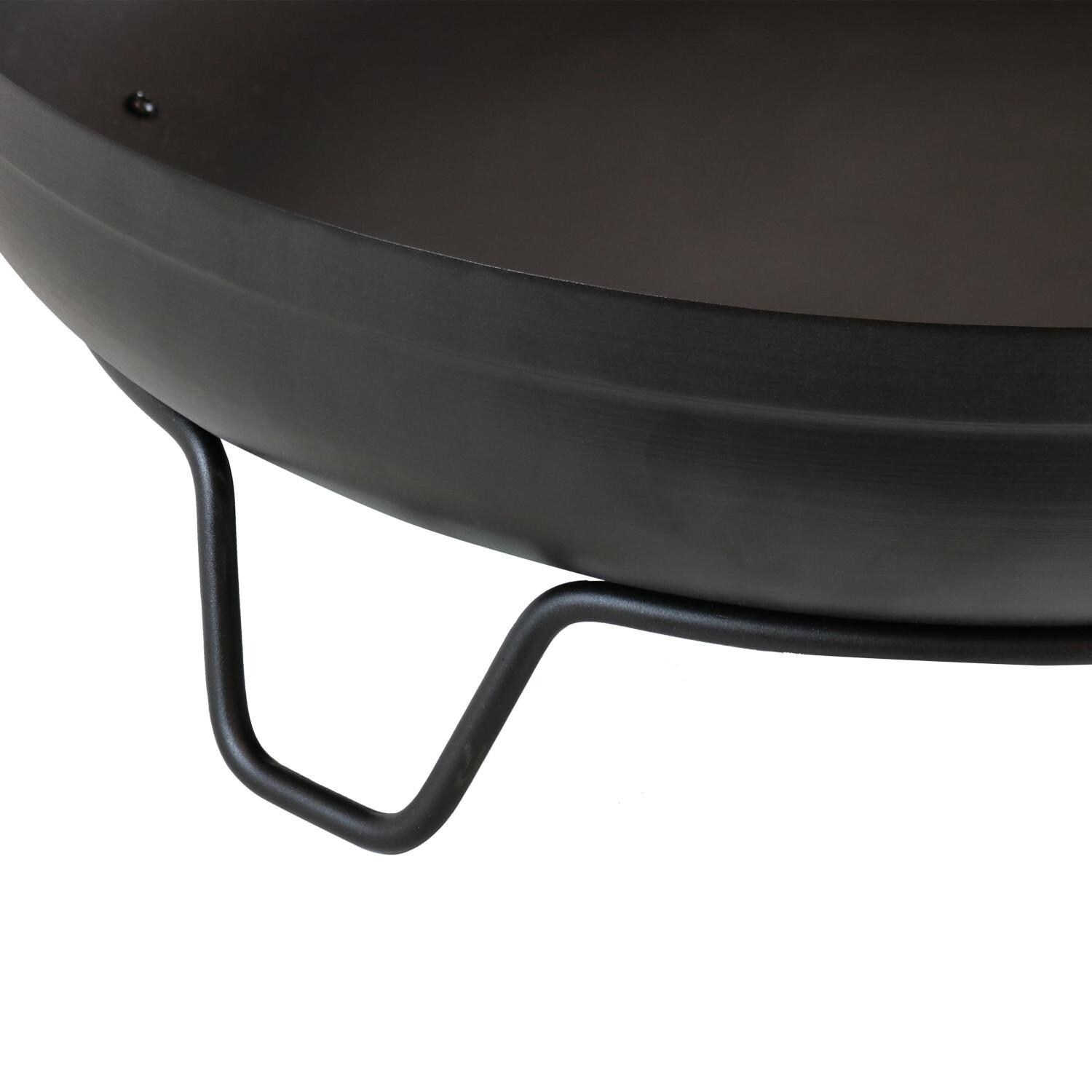 Ultimate Patio 24-Inch Steel Wood Burning Fire Pit - Leg Detail thumbnail