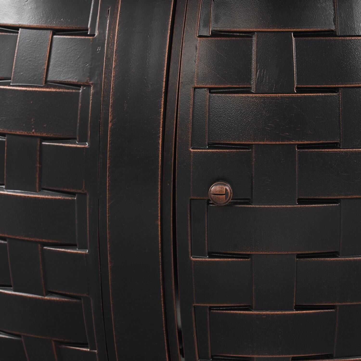 Ultimate Patio 63223-NG Magnolia Way 48-Inch Oval Aluminum Natural Gas Fire Pit - Detail thumbnail