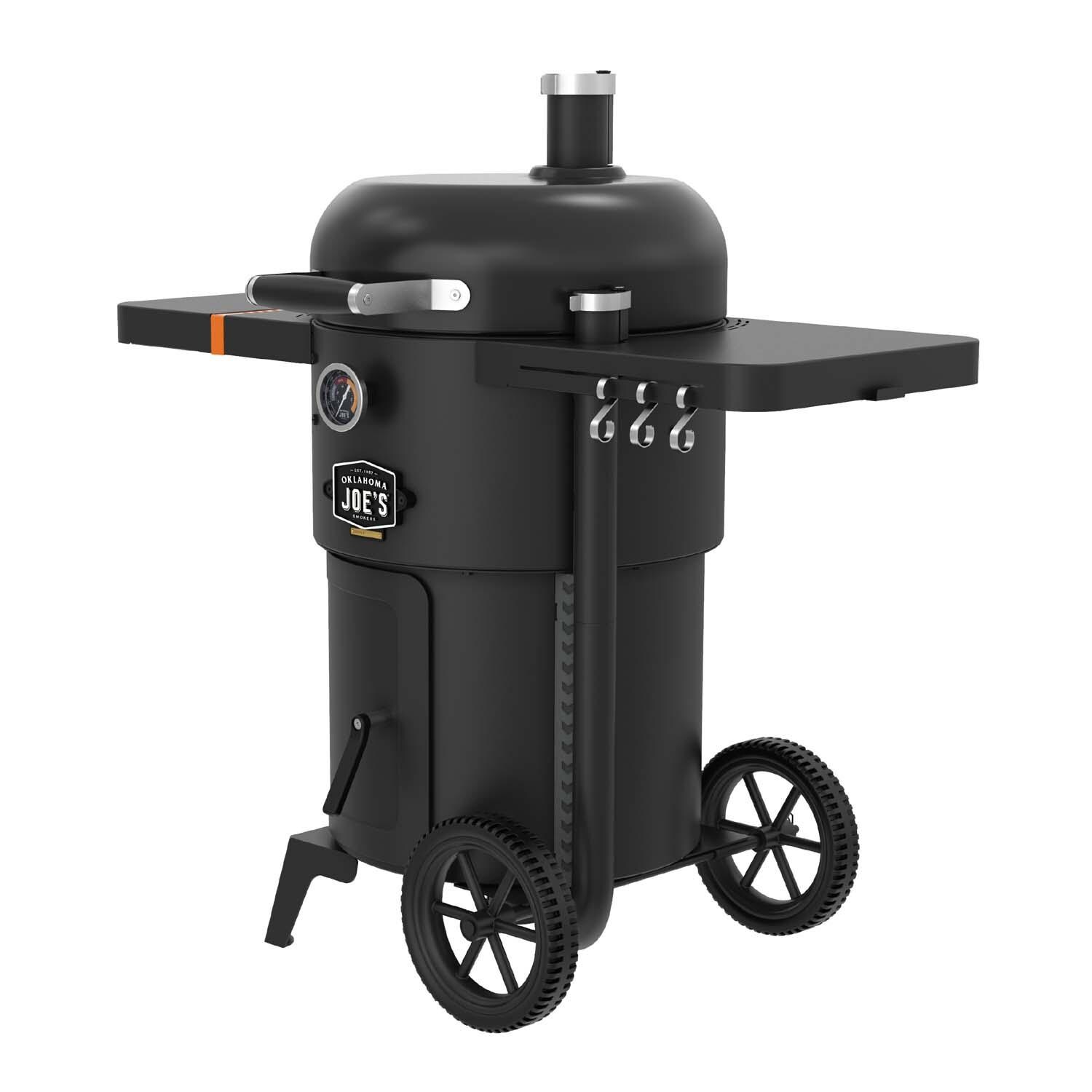 Oklahoma Joe's 25203120 Bronco Drum Smoker & Grill - Left Angle - White Background thumbnail