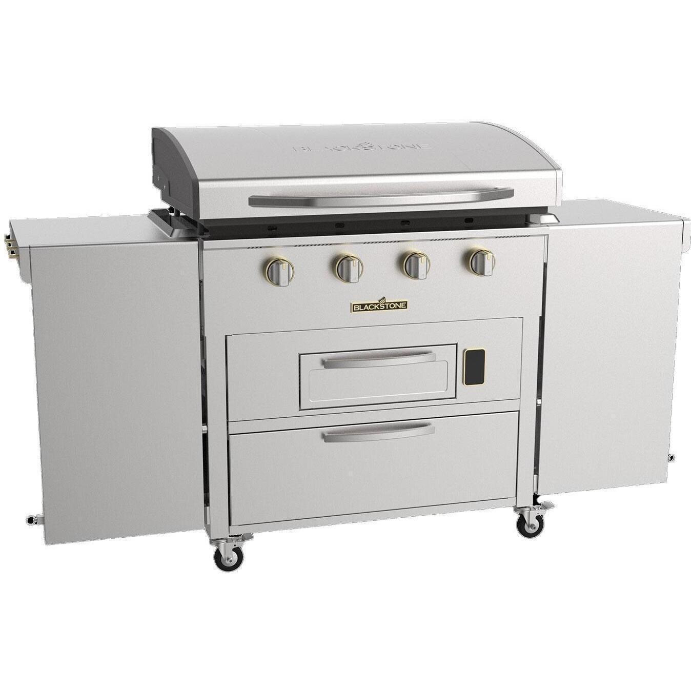 Blackstone 6006 Select 36 Inch Griddle Air Fryer Combo W/ Dual Side Tables & Storage Drawers and Hamburger & Cleaning Kit - 36-Inch Griddle Air Fryer Combo - Display - White Background thumbnail