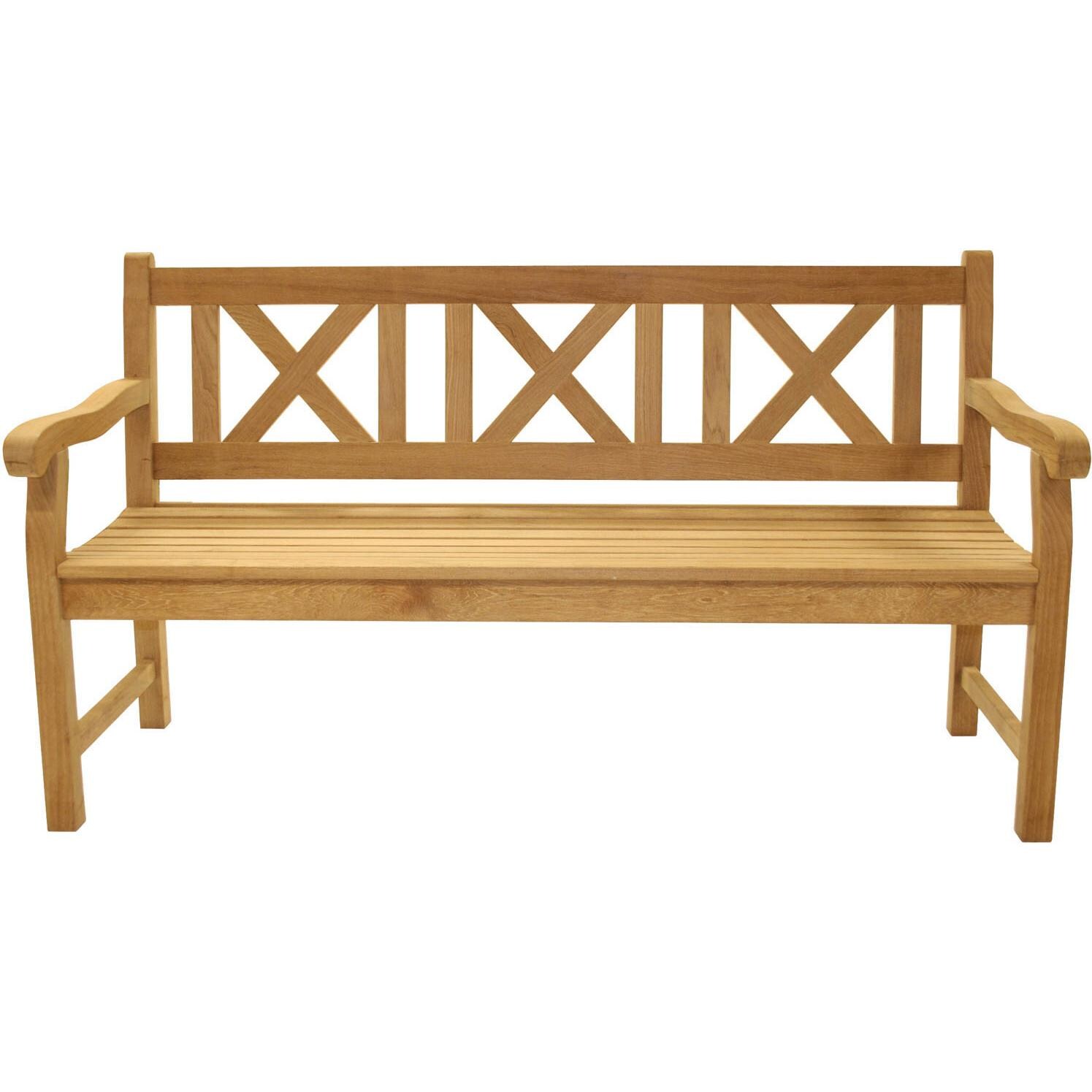 Royal Teak Collection Skipper 3 Person Teak Bench thumbnail